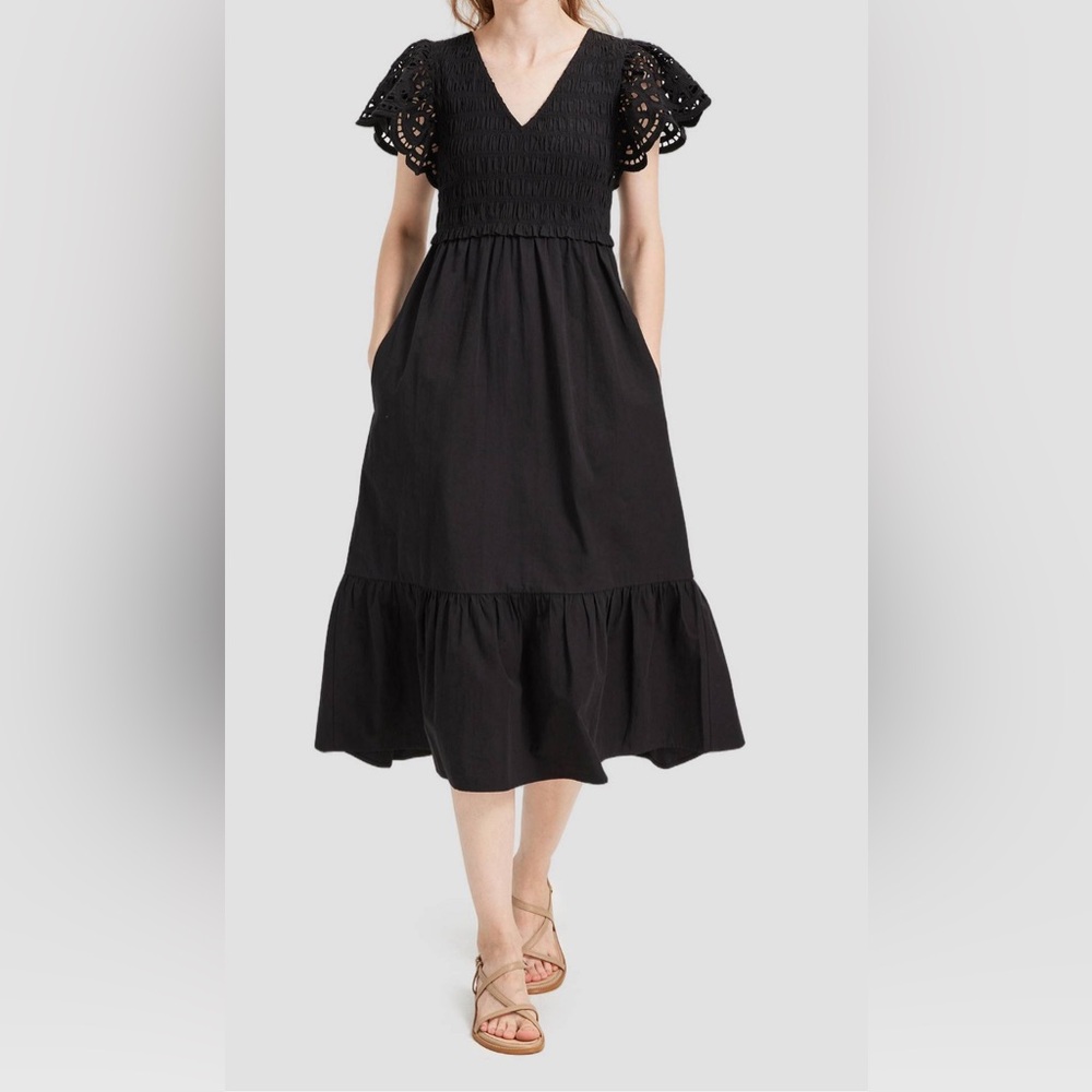 Universal Thread Flutter Short Sleeve Midi A-Line… - image 4